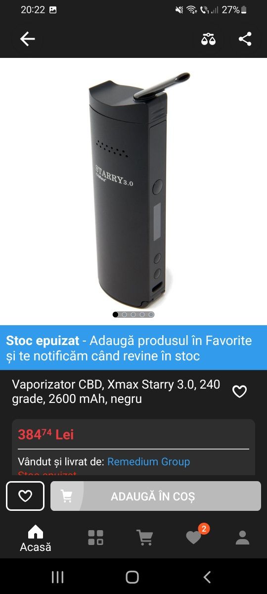 Vând Vaporizer Xmax