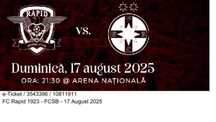 6 bilete tribuna 2 inel 1  Rapid Bucuresti vs FCSB