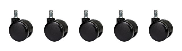 Set de 5 role cu diam de 60 mm pentru scaun de birou