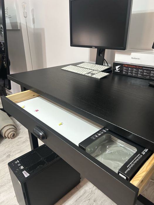 Ikea, mas bar, negru, furnir 140 *80 *105