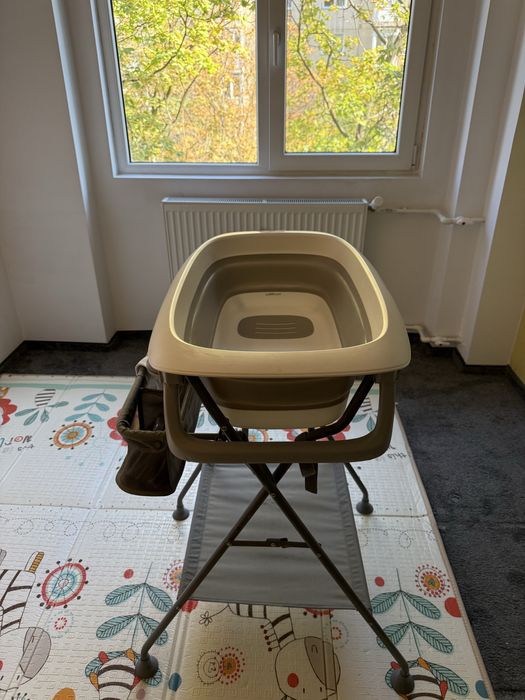 Cadita si suport metalic baita bebelus, pliabile,materiale de calitate