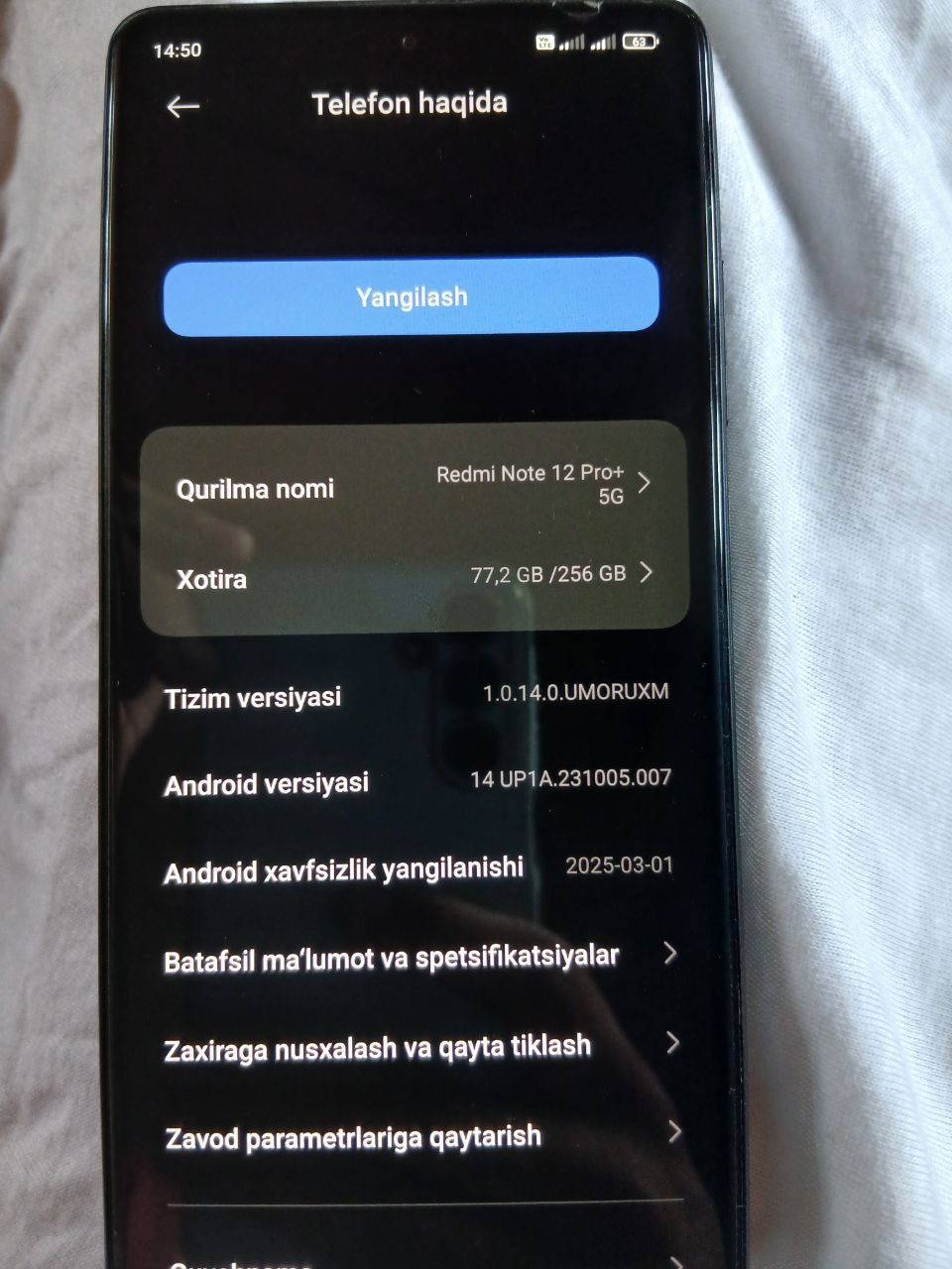 Redmi note 12 pro plus 5 g