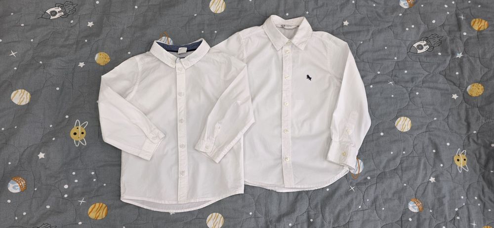 Брюки и рубашки H&M и джинсы Oshkosh на мальчика 2-4 года