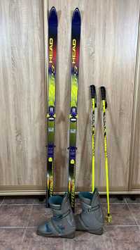 Лыжи и обувь лыжная Salomon комплект