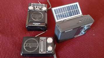 Radio portabil solar acumulator 18650 bluetooth usb stick card