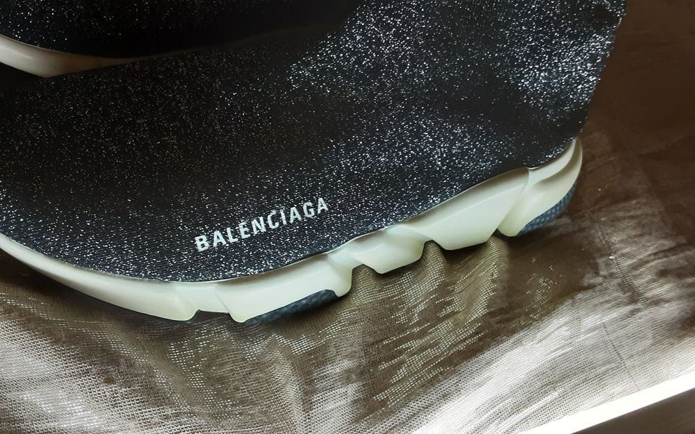 (38) BALENCIAGA glitter спортни боти