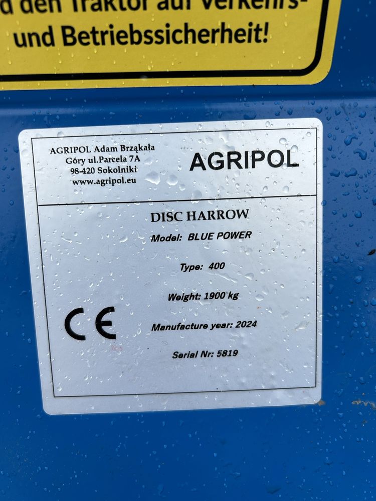 Teradisc Agripol 4 m rabatabil hidraulic