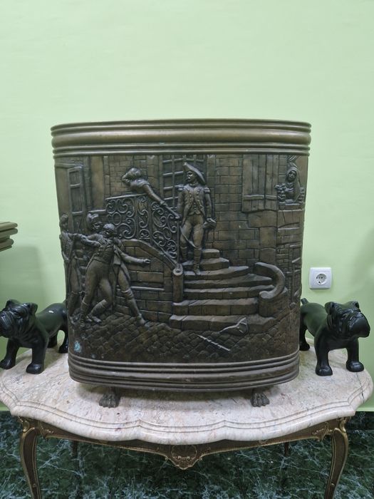 Уникален голям антикварен холандски чадърник