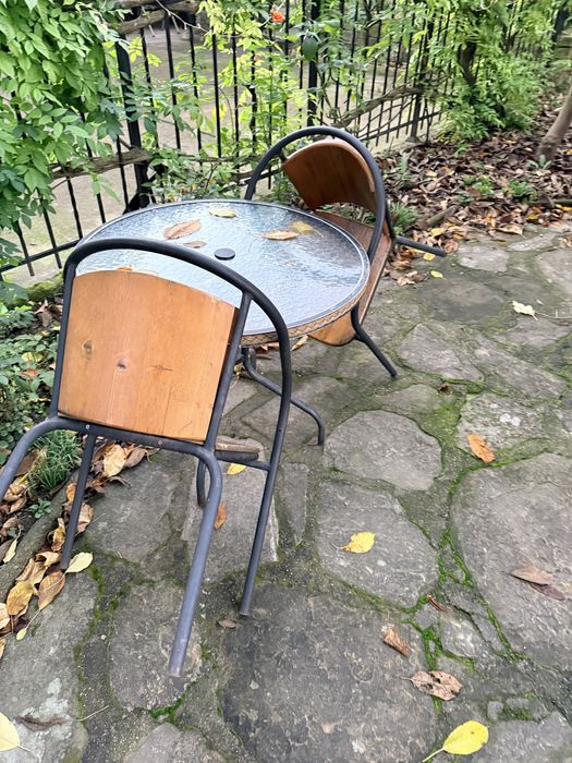 Градински стол маса и пейка