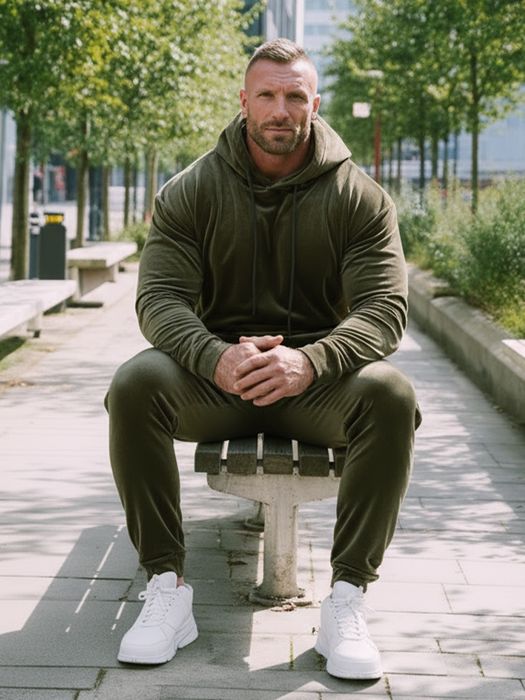 Trening Catifea Essential Kaki