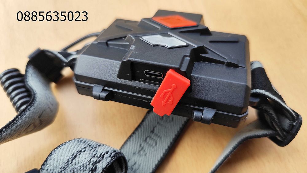 Мощен челник CREE XHP 90.3 / 3 батерии и USB - Type C /