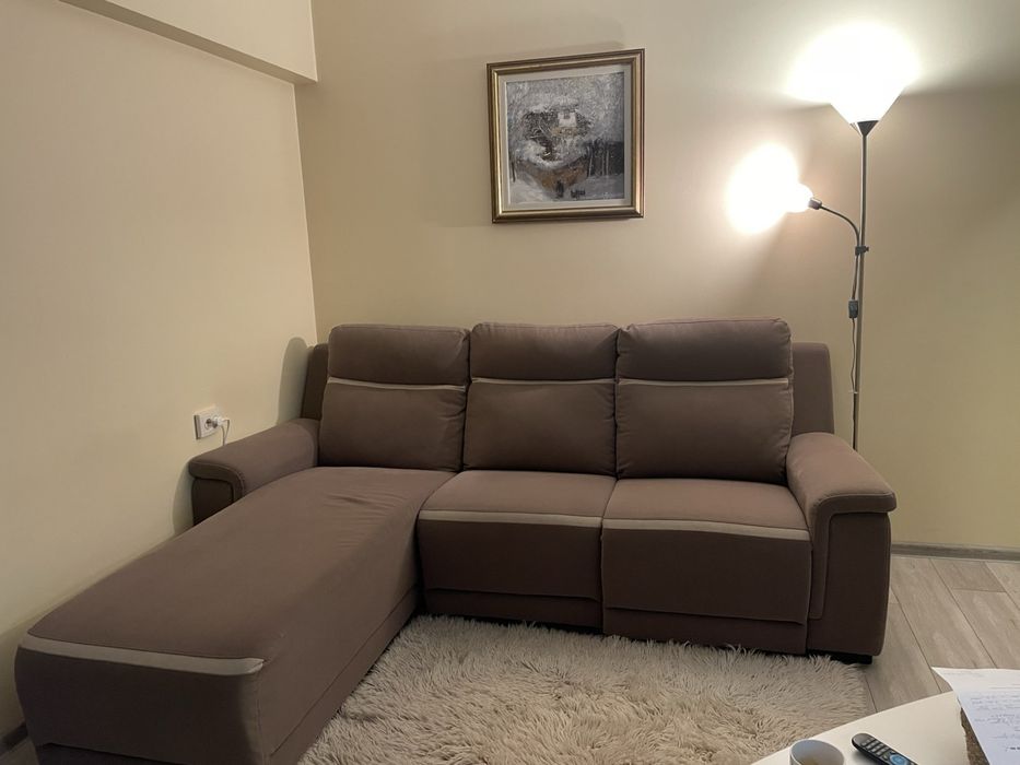 Ъглов диван с релакс механизъм – отлично състояние