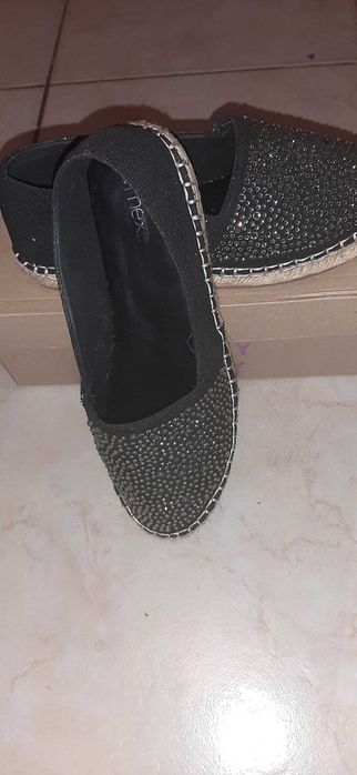 Espadrile negre,mărimea 37