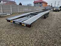 Trailer dublu pe 3 axe, platforma gala syriusz 9 metri 3500 kg