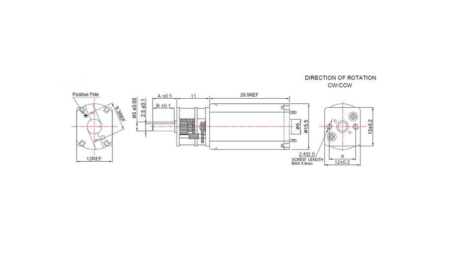 Micro motor cu encoder 24V,  JM-13F050-E