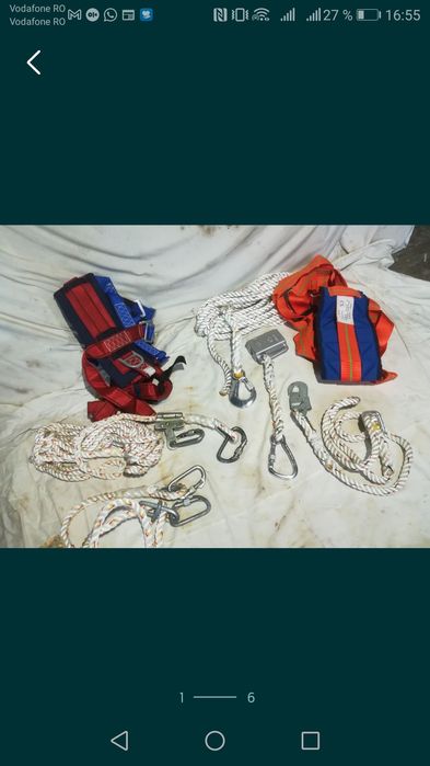 Ham protecție cordelina alpinist acoperiș