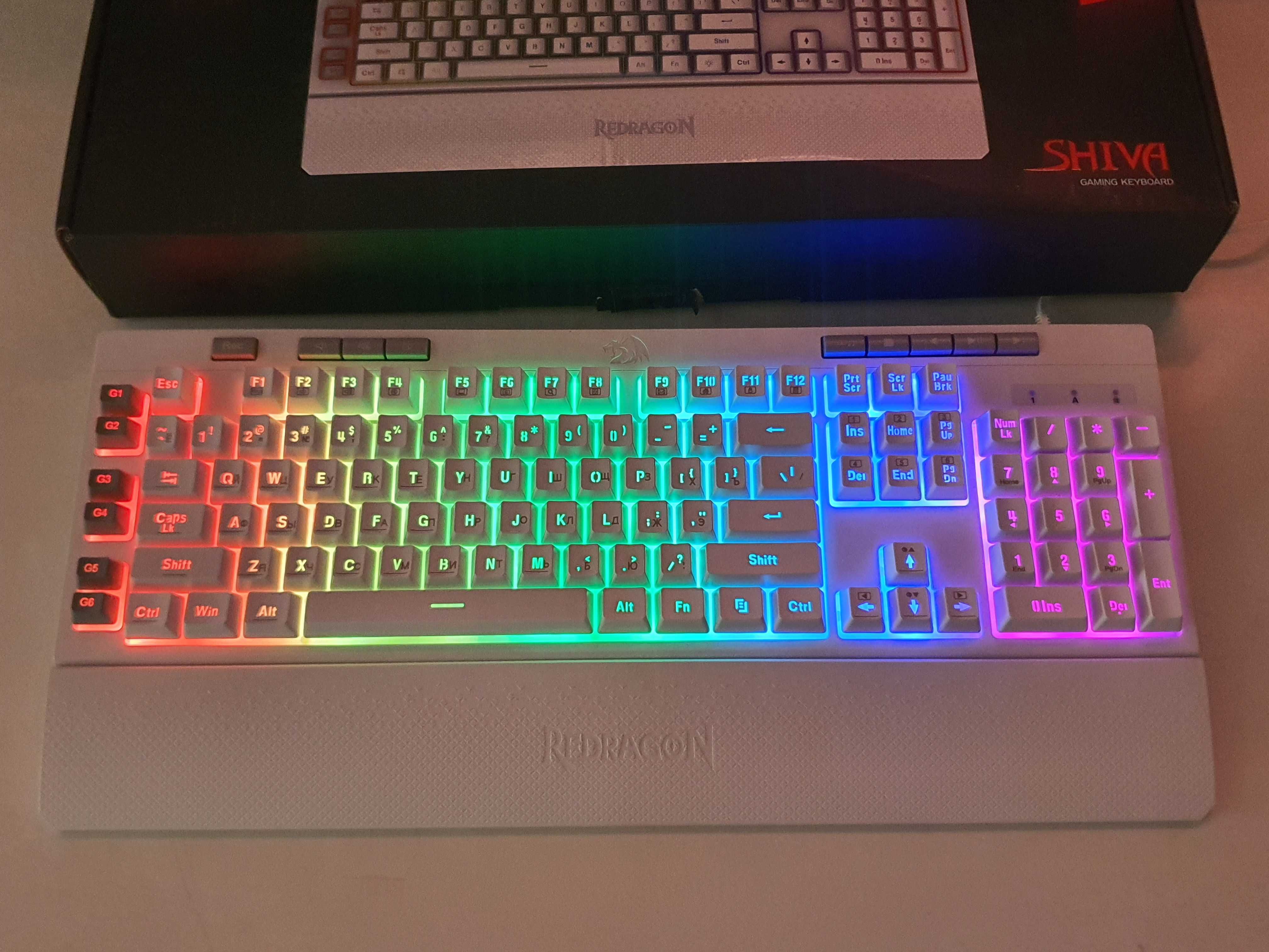 Продам игровую клавиатуру Redragon Shiva K512W-RGB