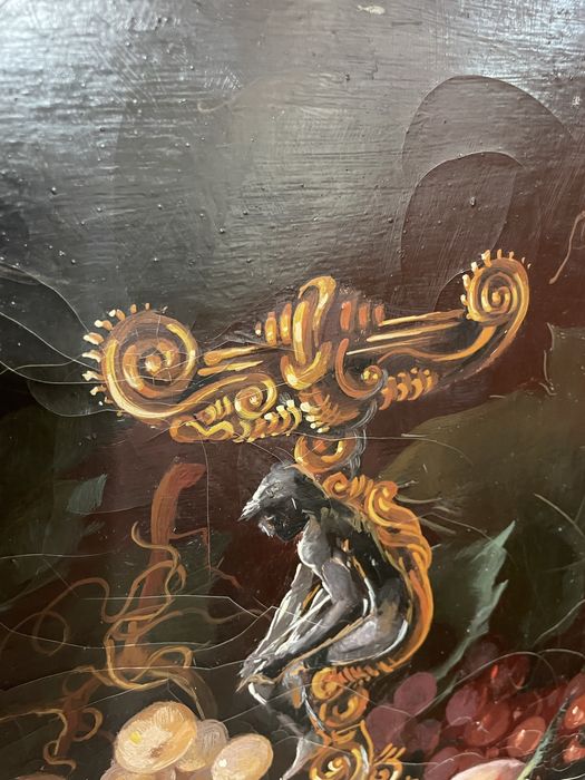 Tablou Vechi Natura morta cu fructe , Semnat