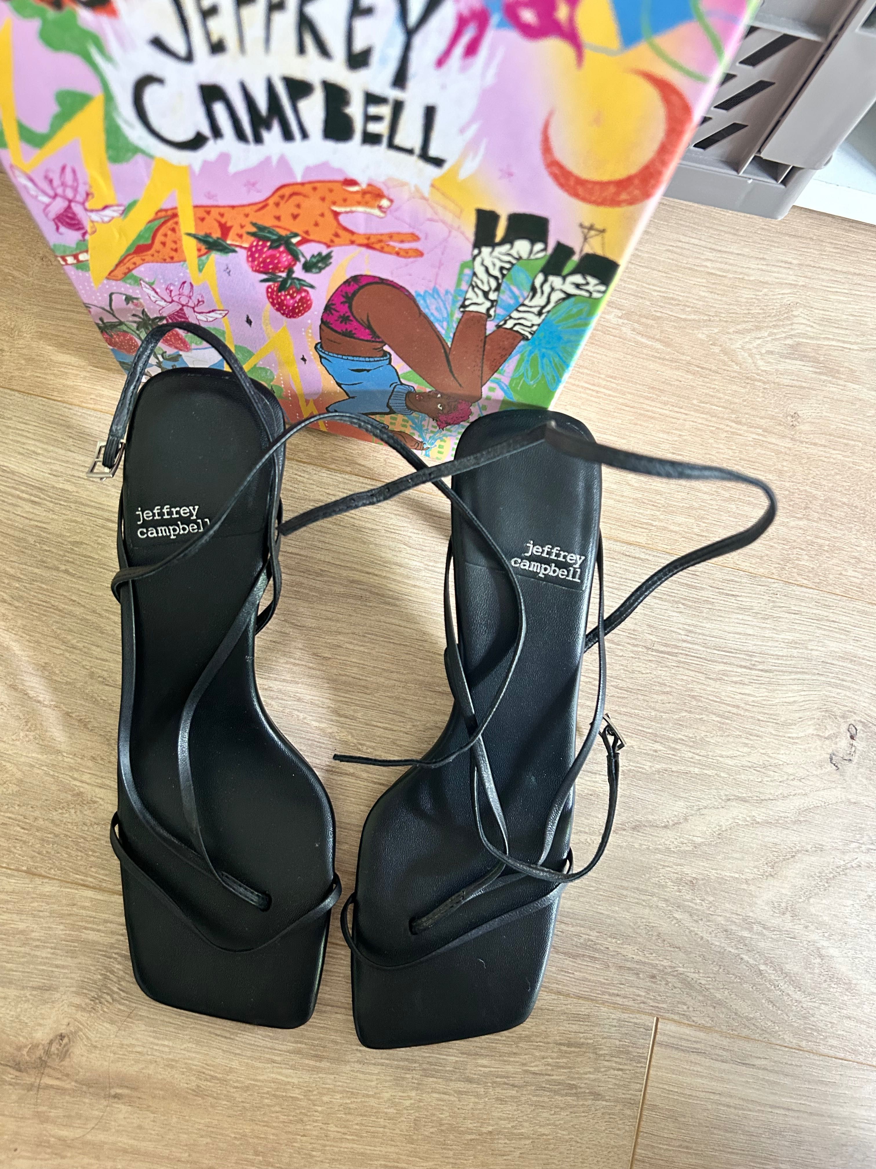 Jeffrey Campbell кожени сандали Fluxx