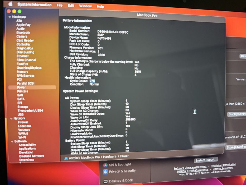 MacBook pro 13  2015 intel i5 ram 8