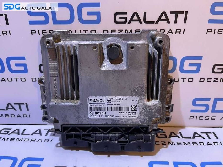 ECU Calculator Motor Ford Focus 3 1.6 TDCI 2010 - 2018 Cod CV6Q-12A650-CB CV6Q12A650CB 0281031465 [L2670]