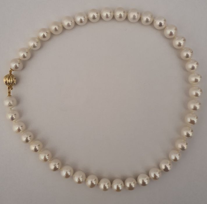 colier luxos perle naturale edison 11.5mm si aur 14k