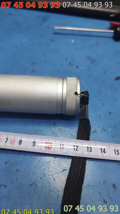 lanterna metalica cu leduri 3 baterii AAA