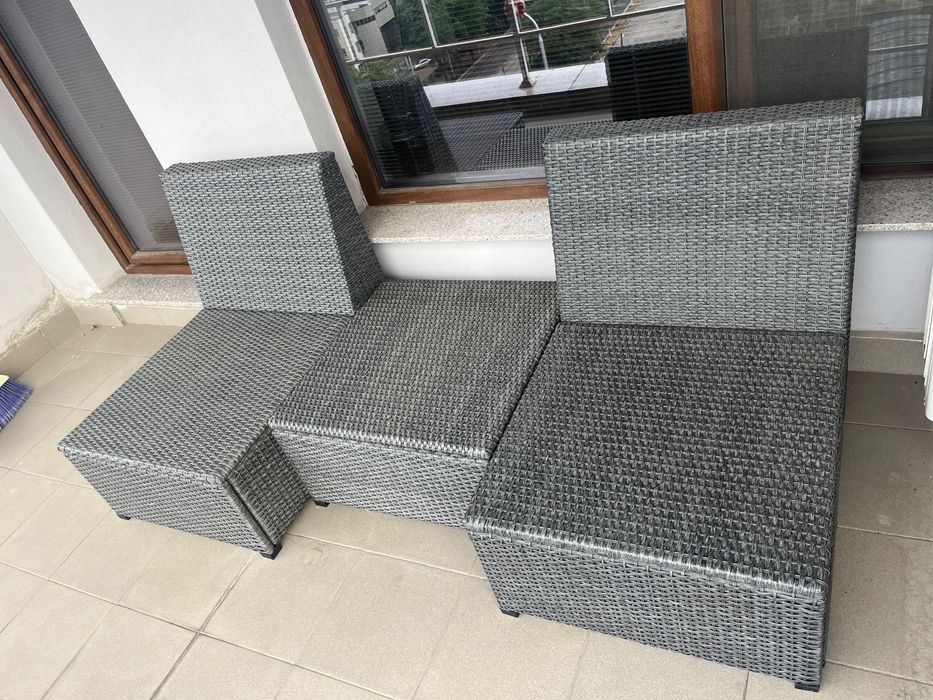 Mobilier terasa: 2 fotolii + masa