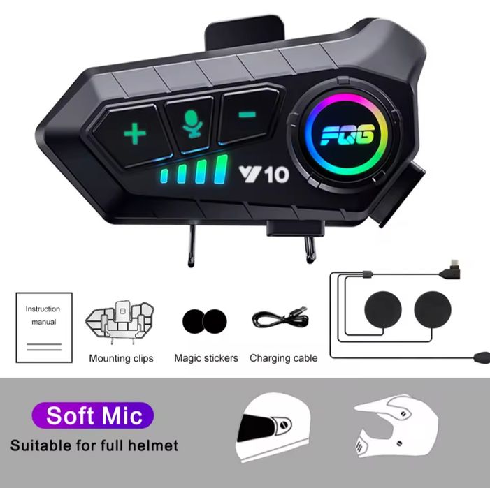 Intercom Moto YP10 – Bluetooth 5.3, Voice Assistant