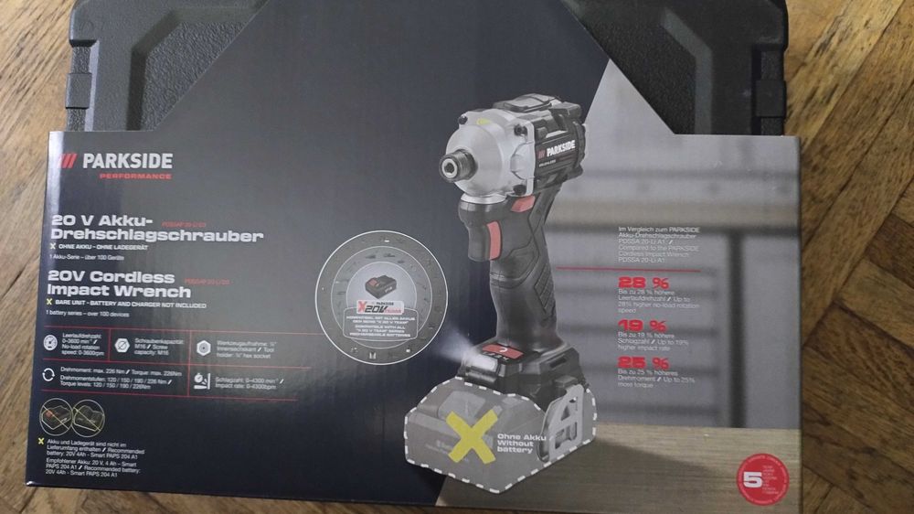 Masina de insurubat cu impact Parkside PDSSAP 20 Li D3