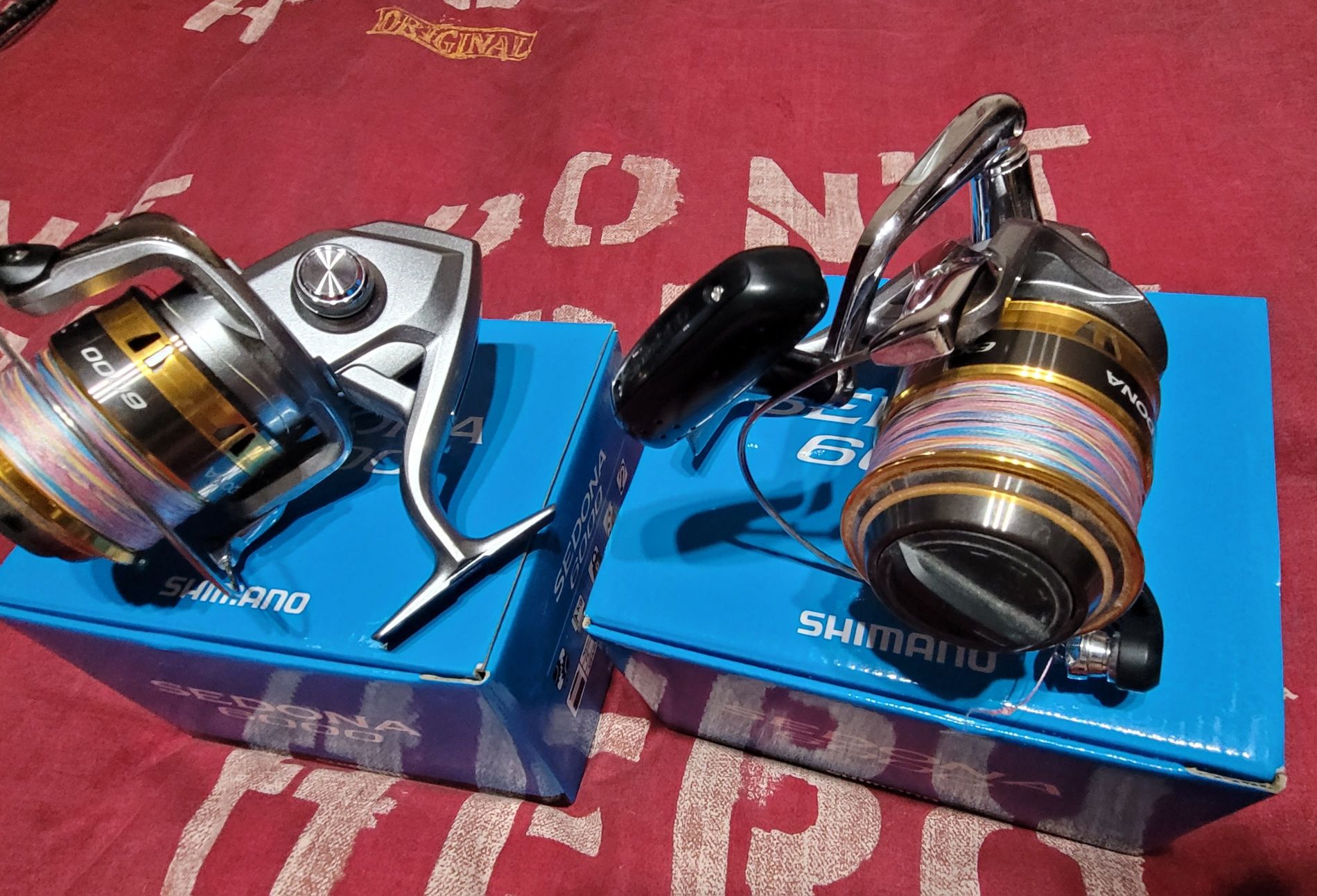 Продавам 2бр въдици DAM и 2бр макари SHIMANO