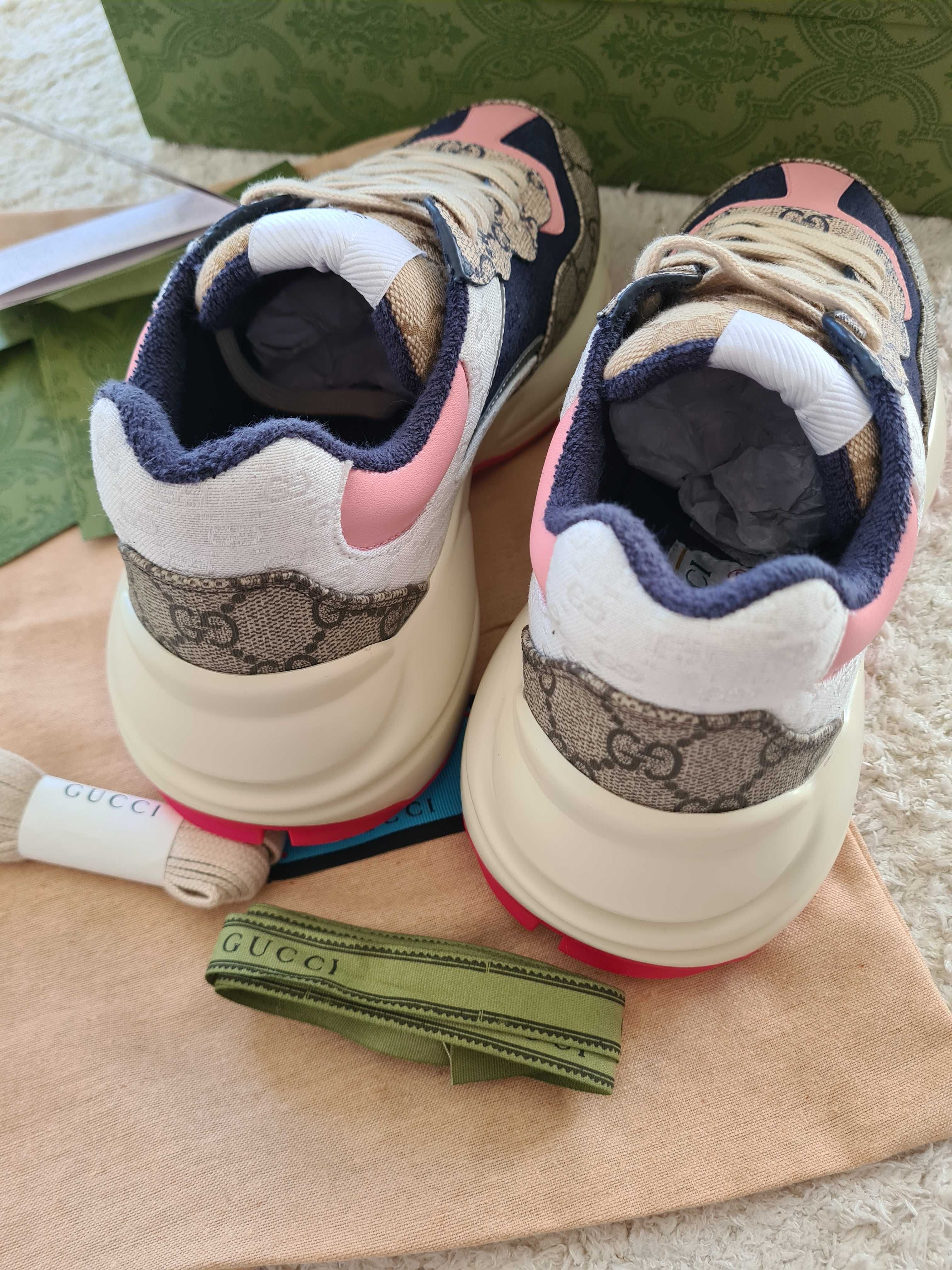 Adidasi Gucci Rhyton, marimi 35-43, tip Premium