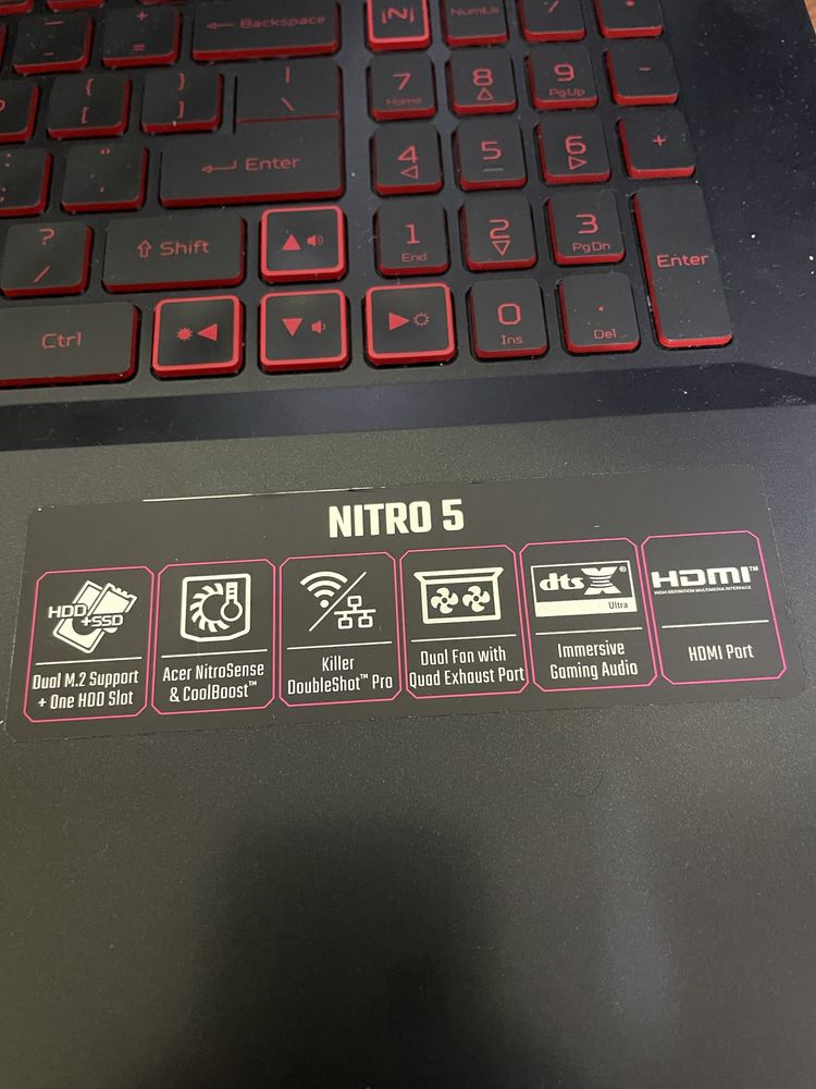 Ноутбук Acer Nitro 5, 16 gb, 1Tb, 17,3 диагональ