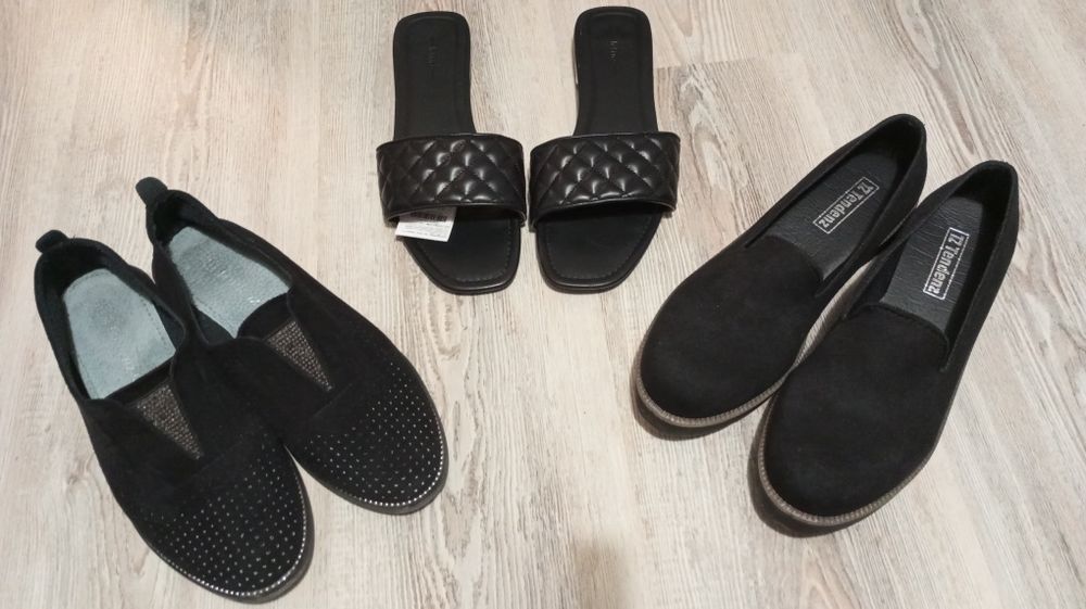 Нови обувки, кожа, набук