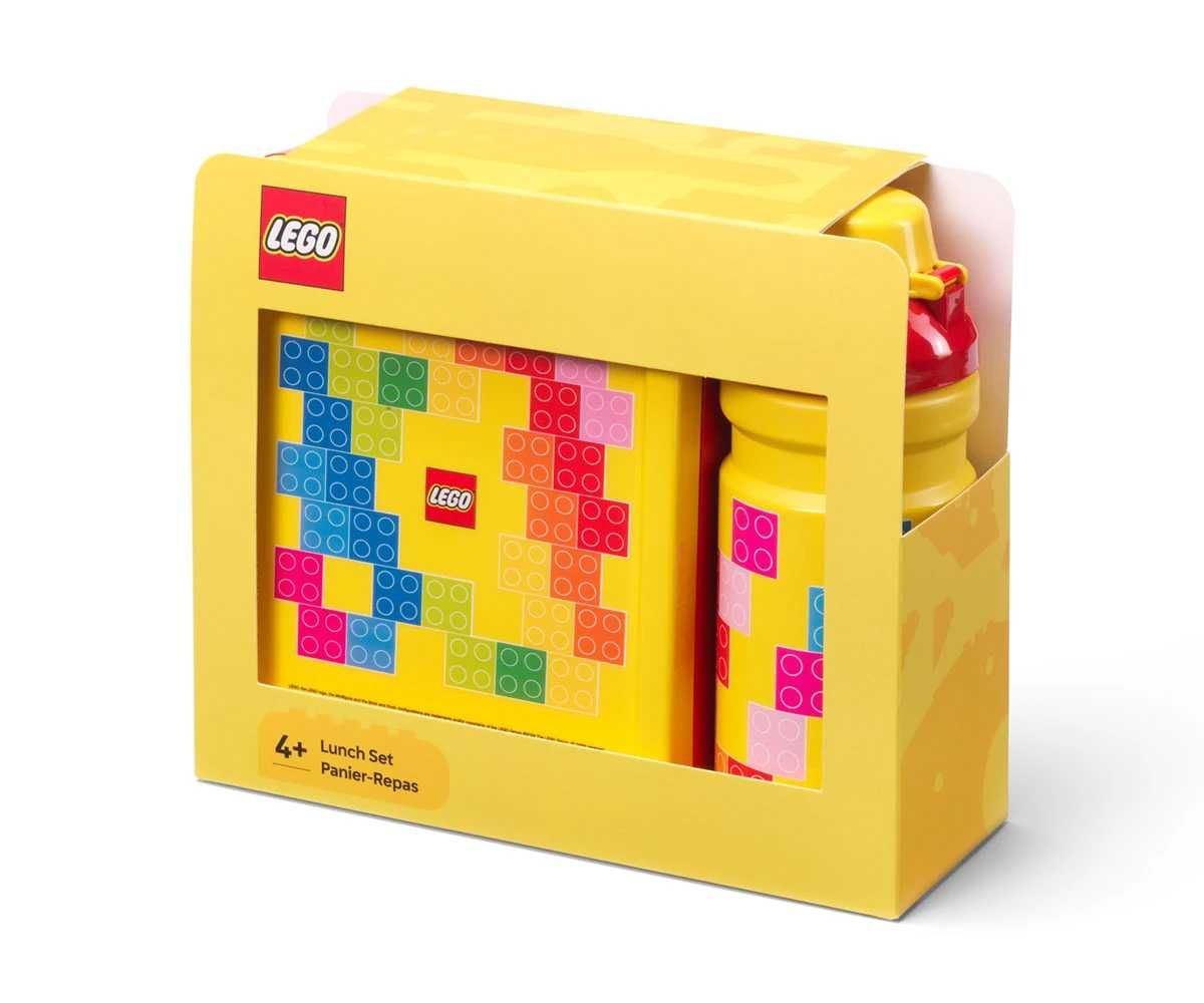 LEGO® комплект бутилка за вода 390 мл и кутия за храна, с тухлички
