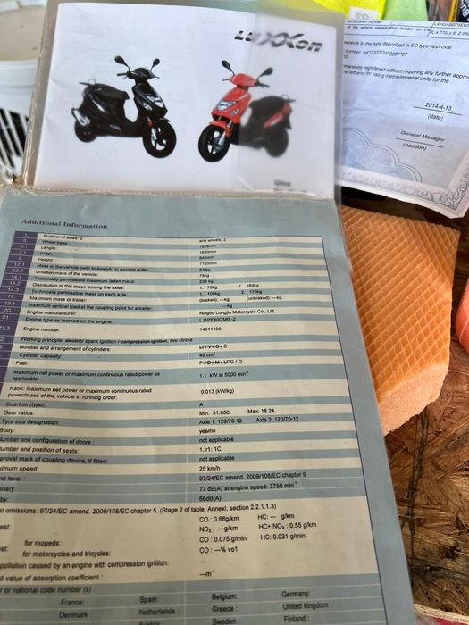 Vând scuter an 2015