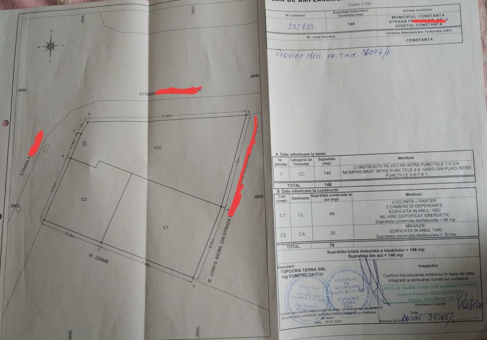 Trocadero casa demolabila teren 148 ml descihidere 13 ml