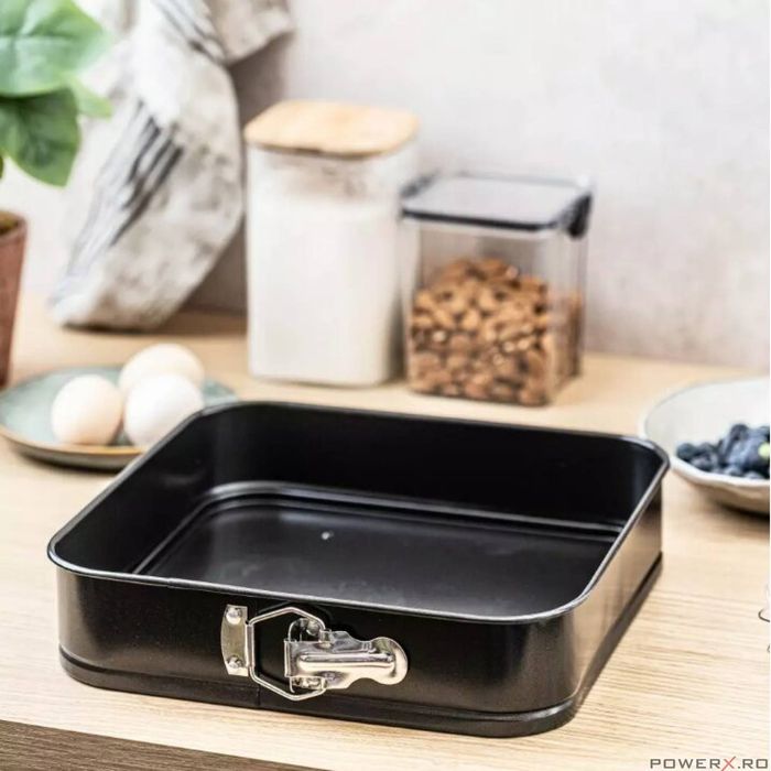 Forma pentru tort, tava copt, patrata, 26 cm, KingHoff