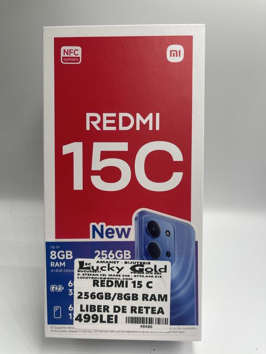 Redmi 15c 256Gb/8Gb Ram GARANTIE/FACTURA #48486
