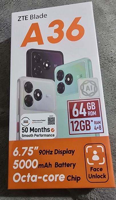 Продаю новый телефон ZTE Blade A36