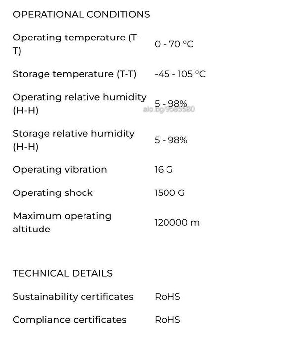 1024GB 1TB Origin Storage Inception M.2 NGFF 80mm SATA 3D TLC SSD диск