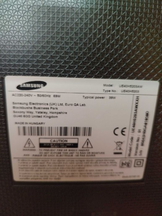 Smart tv Samsung 101 cm