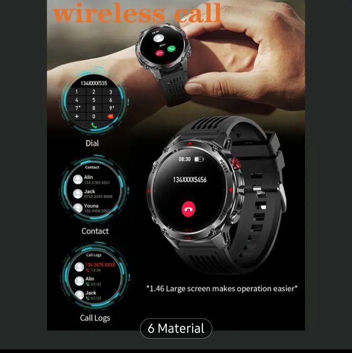 Smartwach, cu Gps, rezistent la apa, altimetru