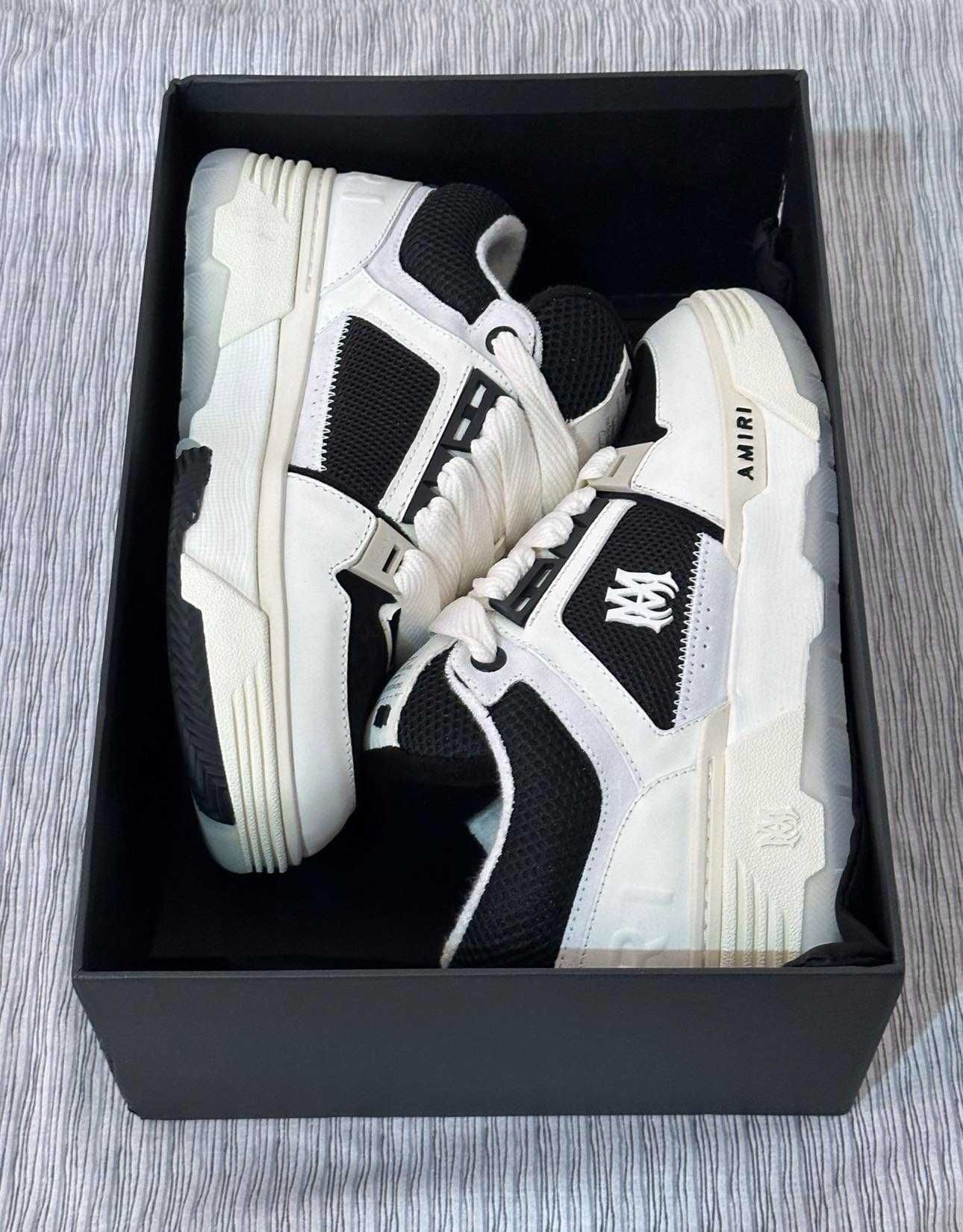 Adidasi Sneakersi AMIRI MA-1 Premium Black&White