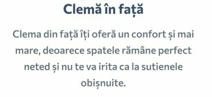 Sutien cu prindere in fata ("Breathable Bra")