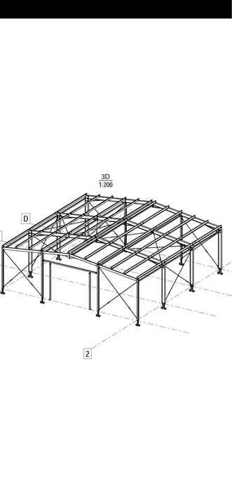Hala pe structura metalica 12x12