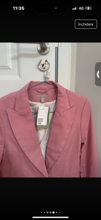 Costum h&m, marime xs, nou cu eticheta