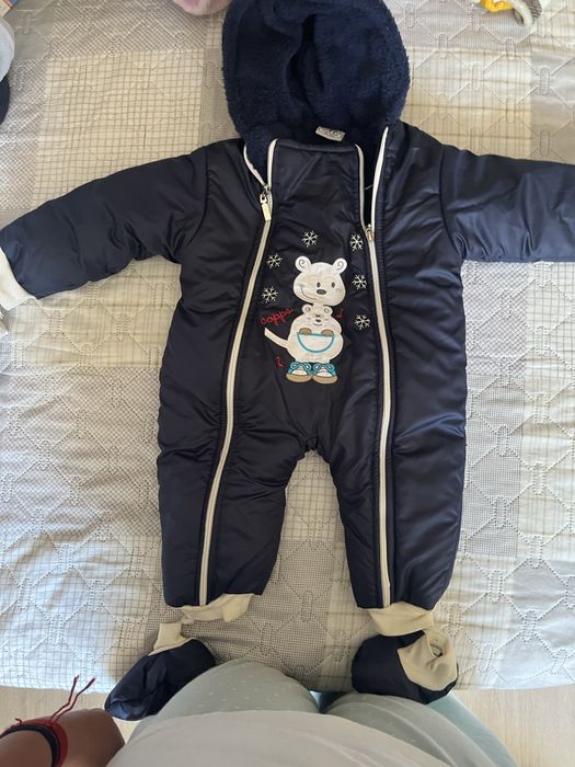 Зимни грйки космонавти за бебе 3м / 3-6м / 18м