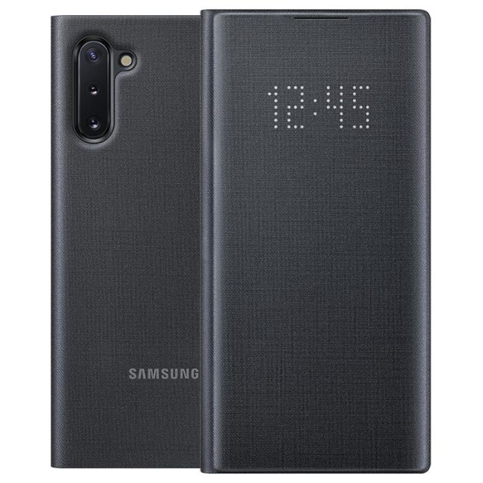 Husa protectie Samsung Note 10 LED View EF-NN970PBEGWW Black noua