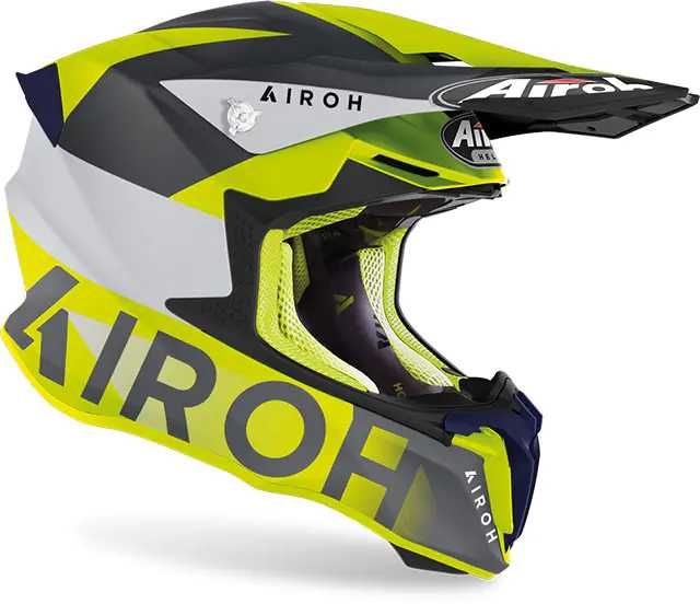ОНЛАЙН ЦЕНА Airoh Каска Twist 2.0 Lift Yellow Blue Matt S M L XL XXL